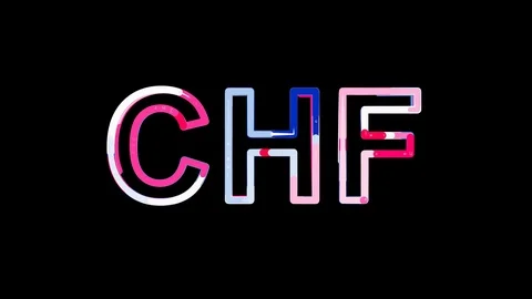 Letters are collected in ISO code currency CHF, then scattered into strips. Stock Footage 90166587