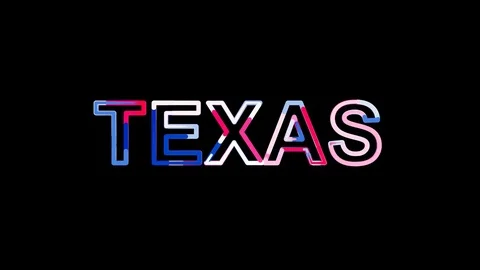 Letters are collected in State Name TEXAS, then scattered into strips. Bright Stock Footage 85223911