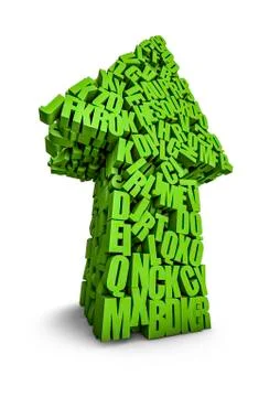 Letters arrow Stock-Illustration