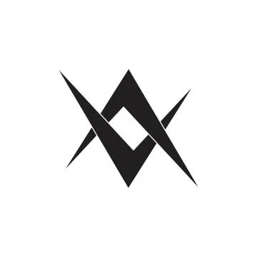 Letters av linked arrows monogram logo vector Stock Illustration