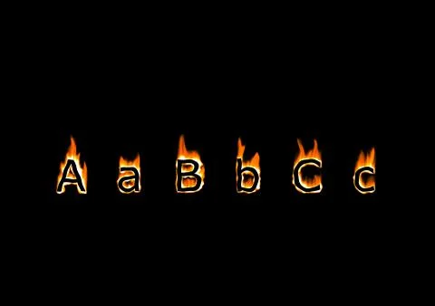 Letters a, b, c Illustrazione stock