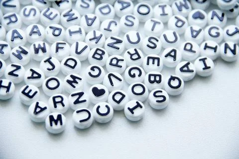 Letters Background of alphabet letters pattern isolated on white Copyright... Stock Photos