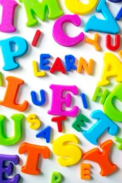 Letters background Stock Photos