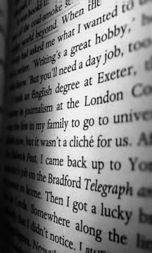 Letters from a book 写真素材