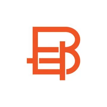 Letters bt linked monogram geometric logo vector Stock Illustration