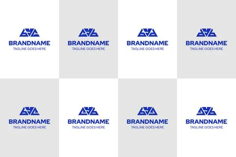 Letters BYC CYB BYD DYB BYE EYB BYJ JYB Logo Set Stock Illustration