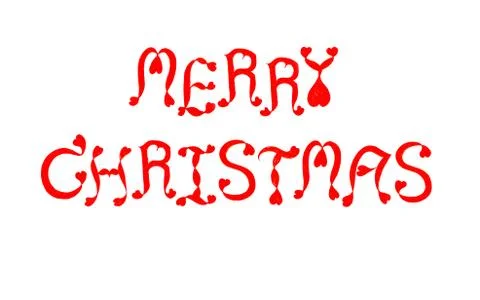 Letters christmas Stock Illustration