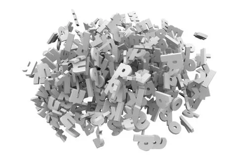 Letters cloud Stock Illustration