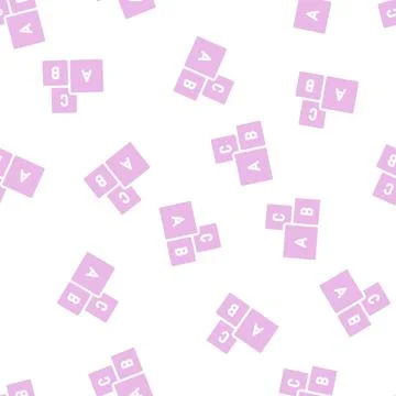 Letters cubes glyph icon vector black illustration Stock Illustration