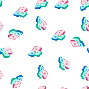 Letters cubes isometric icon vector color illustration Stock Illustration