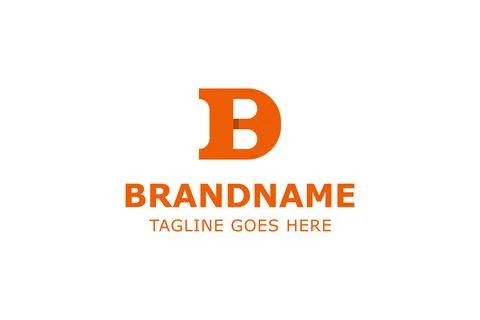 Letters DB or BD Luxury Monogram Logo, suitable for any business with BD DB.. Stock Illustration