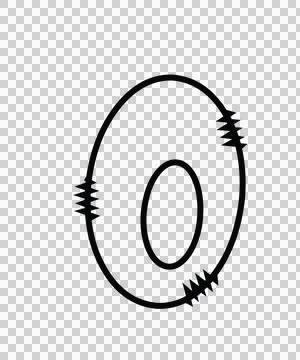 Letters Doodle Character 05 hand drawn sketch whimsical Illustrazione stock