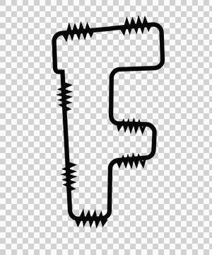 Letters Doodle Character 30 hand drawn sketch whimsical Illustrazione stock