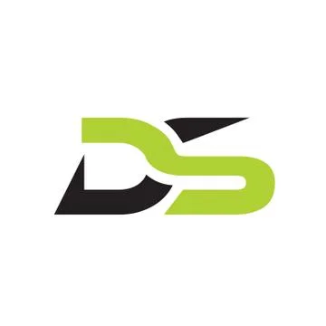 Letters DS, D &amp; S combination logo icon vector template illustrations Illustrazione stock