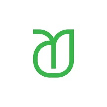 Letters dy simple geometric lines logo vector Stock Illustration