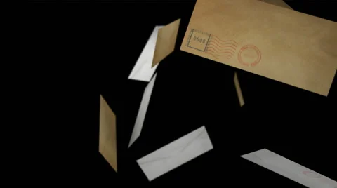 Letters falling front i1 動画素材 40727632