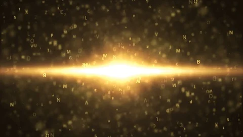 Letters float in the air. Background for learning. 10 Stock Footage 102730160