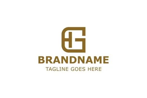 Letters GH Monogram Simple Logo, suitable for any business with HG GH initi.. Stock Illustration