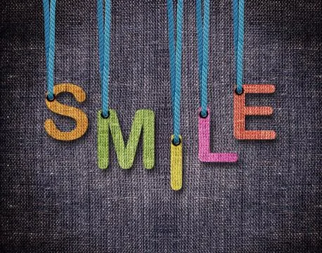 Letters hanging strings Stock Photos