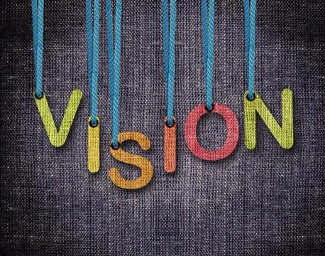 Letters hanging strings Stock Photos