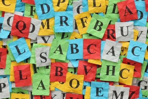 Letters Heap (ABC) Stock Photos