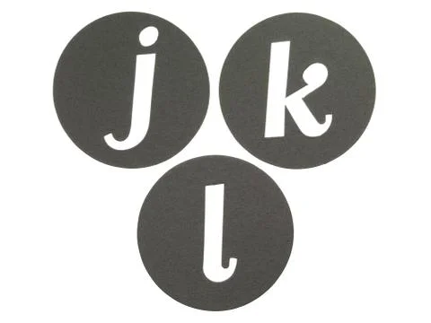Letters jkl Stock Photos
