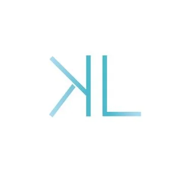 Letters L, K logo. Design template elements Stock Illustration