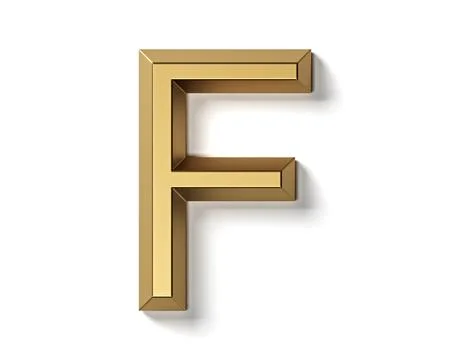 Letters made of gold Stock Illustration
