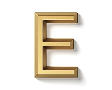 Letters made of gold Stock-Illustration