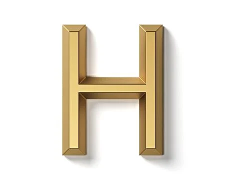 Letters made of gold Stock Illustration