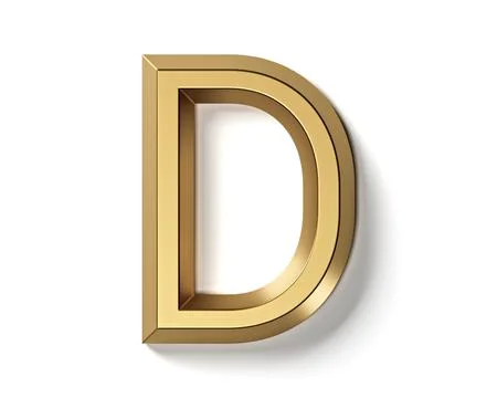 Letters made of gold Stock Illustration