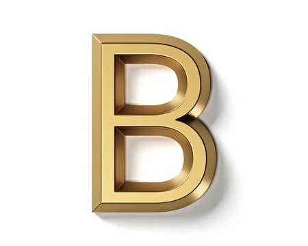 Letters made of gold Stock Illustration