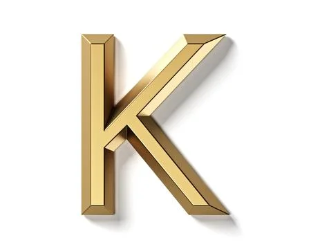 Letters made of gold Stock Illustration