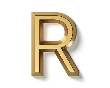 Letters made of gold Stock Illustration