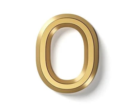 Letters made of gold Stock Illustration