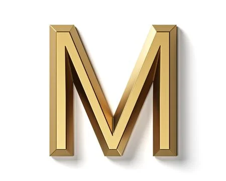 Letters made of gold Stock Illustration