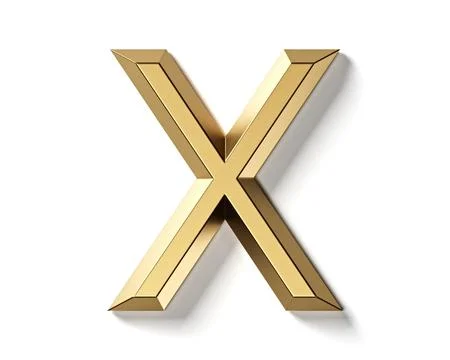 Letters made of gold Stock Illustration