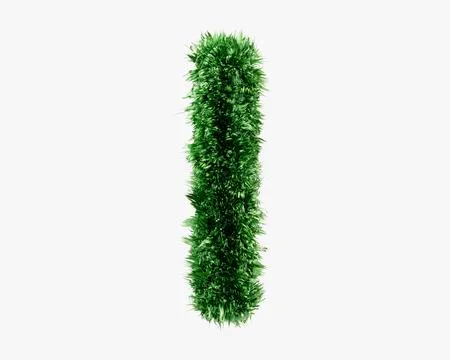 Letters made of grass Stock Illustration