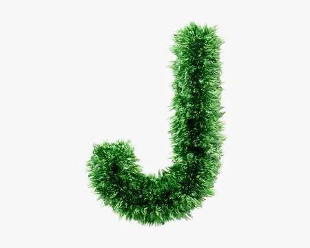 Letters made of grass Stock Illustration