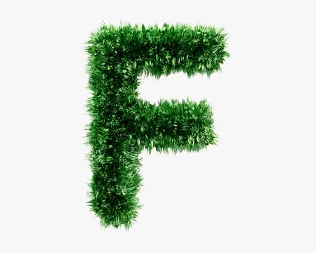Letters made of grass Illustrazione stock