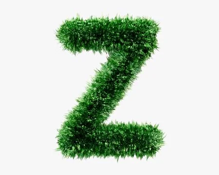 Letters made of grass Stock-Illustration