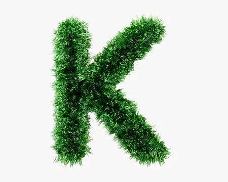 Letters made of grass Stock Illustration