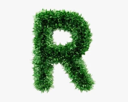 Letters made of grass Stock-Illustration