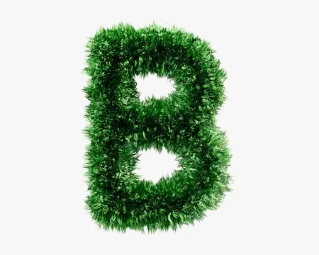 Letters made of grass Stock Illustration