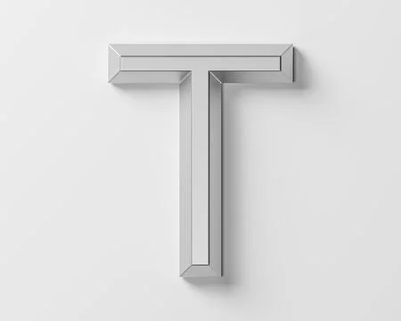 Letters made of metal Stock Illustration