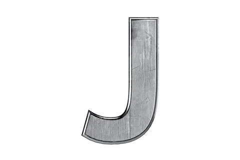 Letters made of metal Stock Illustration