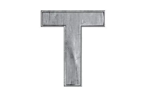 Letters made of metal Stock Illustration