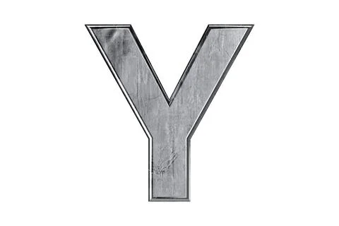 Letters made of metal Stock Illustration