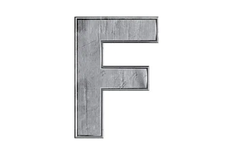 Letters made of metal 스톡 일러스트