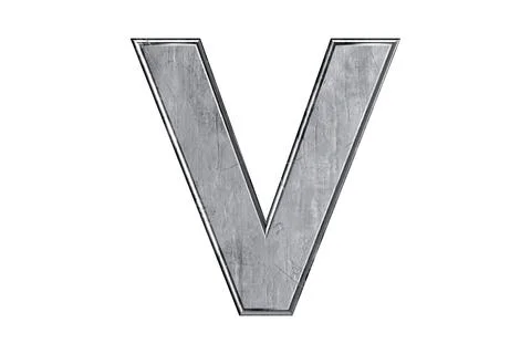 Letters made of metal Stock Illustration